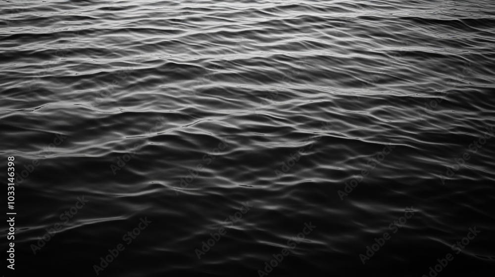 Serene Monochrome Waves: A Tranquil Reflection of Nature's Beauty Serene Monochrome Waves: A Tranquil Reflection of Nature's Beauty