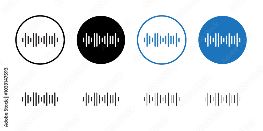 Obraz premium Voice icon Isolated flat vector in outline