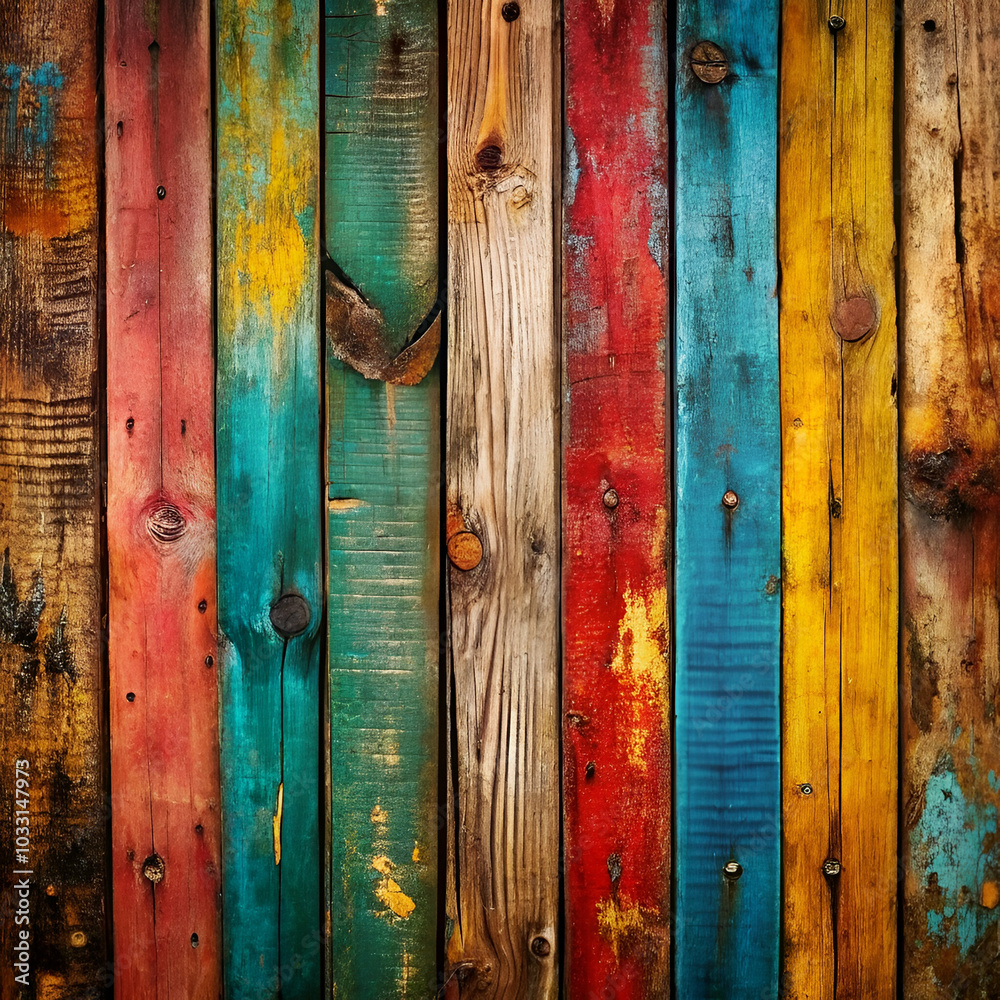 background featuring old, grungy, and colorful wood. background featuring old, grungy, and colorful wood.