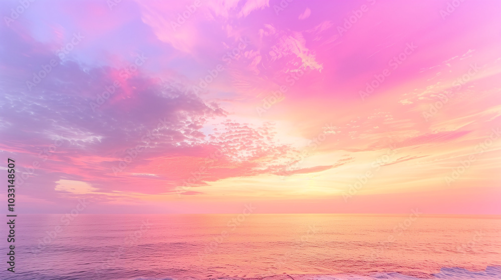 Naklejka premium sunset over the sea background
