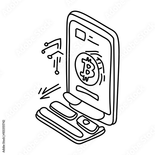 Cryptocurrency Transfer A simple illustration of digital coins being transferred