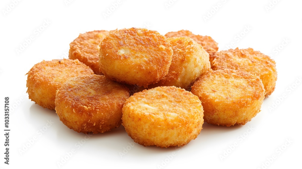 Croquettes surrounded by white background. Croquettes surrounded by white background.