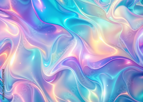 Wallpaper Mural Retro Futurism Iridescent Pastel Background for Fashion Photography Torontodigital.ca