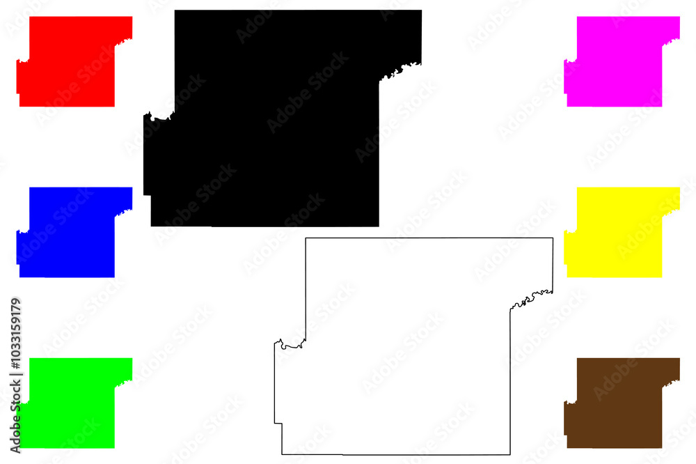 Jackson County, State of South Dakota (U.S. county, United States of America, USA, U.S., US) map vector illustration, scribble sketch map Jackson County, State of South Dakota (U.S. county, United States of America, USA, U.S., US) map vector illustration, scribble sketch map