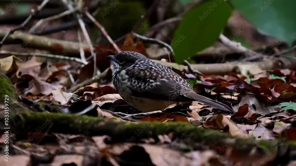 nightjar perfectly camouflaged against the forest floor. The leaves and twigs in the background blur into a natural bokeh nightjar perfectly camouflaged against the forest floor. The leaves and twigs in the background blur into a natural bokeh