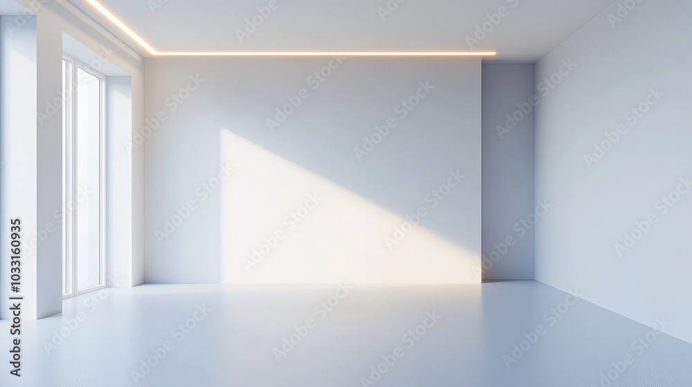 Bright Minimalist Room with Natural Light Bright Minimalist Room with Natural Light