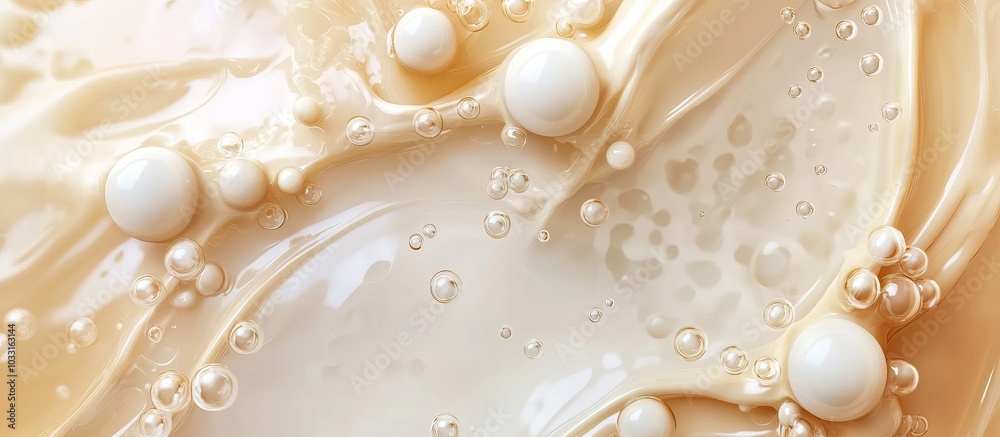 Creamy Texture with Bubbles Creamy Texture with Bubbles