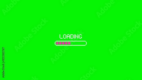 Pixel art loading animation