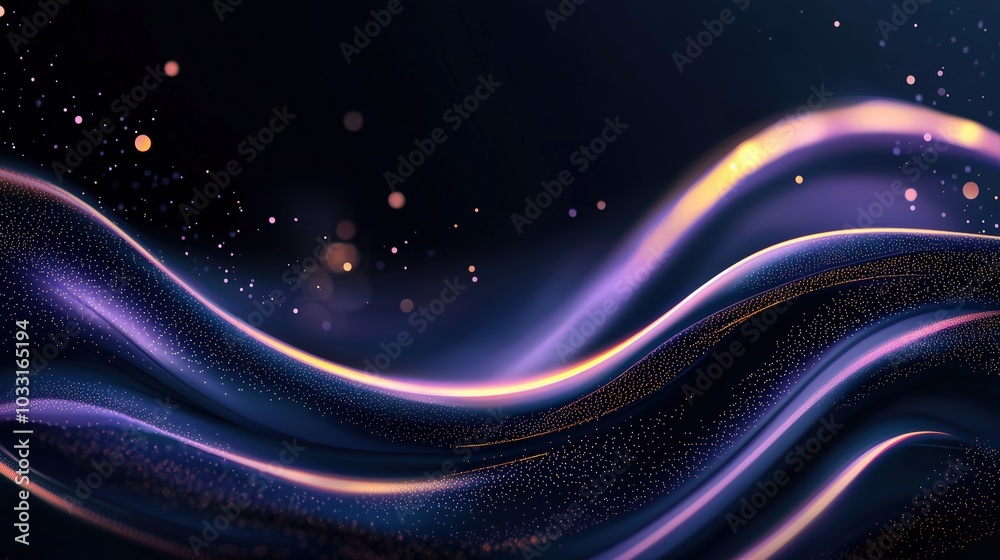 Obraz premium Abstract purple wave