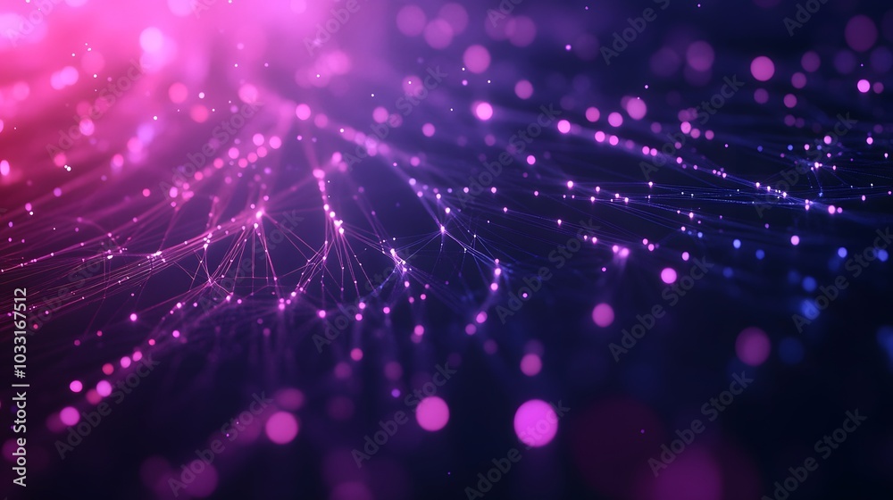 Abstract Pink and Purple Network of Light with Bokeh Abstract Pink and Purple Network of Light with Bokeh