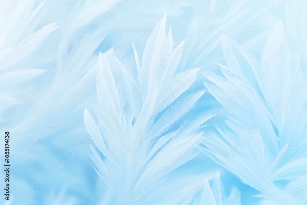 Fototapeta premium Winter banner with frost and ice patterns on glass, New Year background, winter cold and holidays concept 