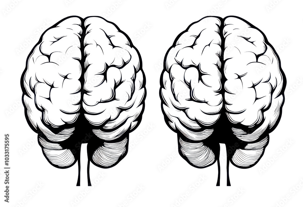 Fototapeta premium Artistic illustration of a human brain
