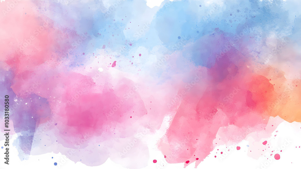 Pastel Watercolor Background, soft hues blending seamlessly, isolated design on white, perfect for digital projects and presentations Pastel Watercolor Background, soft hues blending seamlessly, isolated design on white, perfect for digital projects and presentations