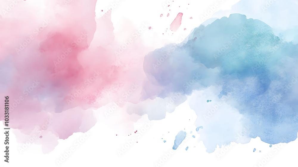 Pastel Watercolor Background, soft hues blending seamlessly, ideal for digital designs, presentations, or artistic projects on white canvas Pastel Watercolor Background, soft hues blending seamlessly, ideal for digital designs, presentations, or artistic projects on white canvas