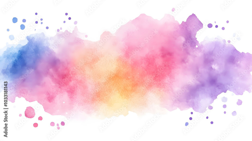 Pastel Watercolor Background, Soft hues blend seamlessly, Ideal for digital designs, Clean and minimalistic aesthetic, Versatile for various projects