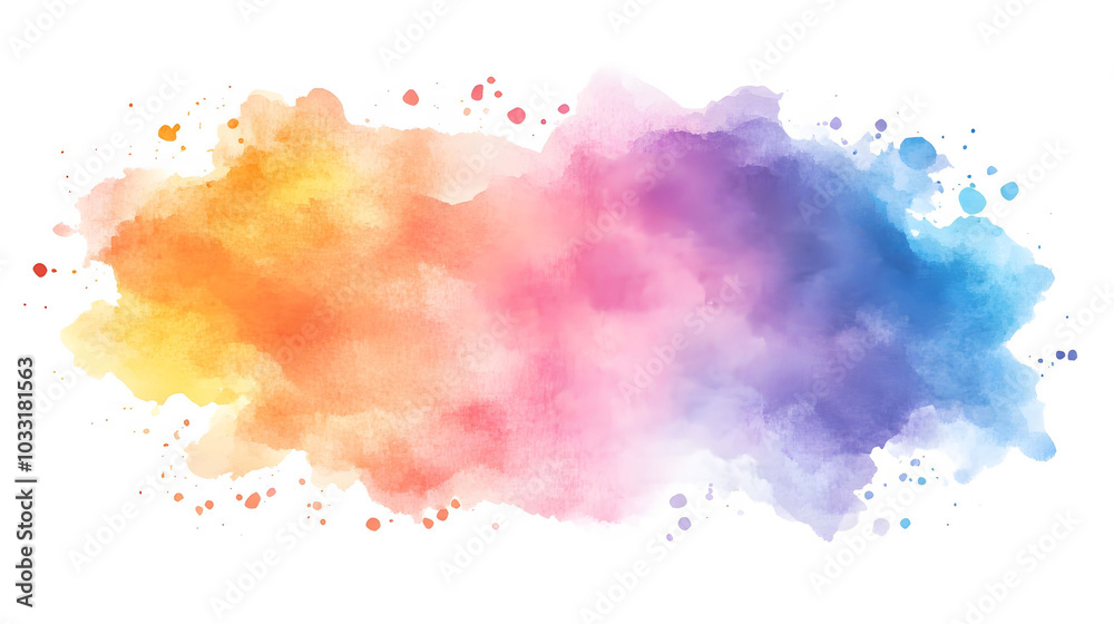 Obraz premium Pastel Watercolor Background, soft hues blend seamlessly, ideal for digital projects, enhances visual appeal, versatile for various applications