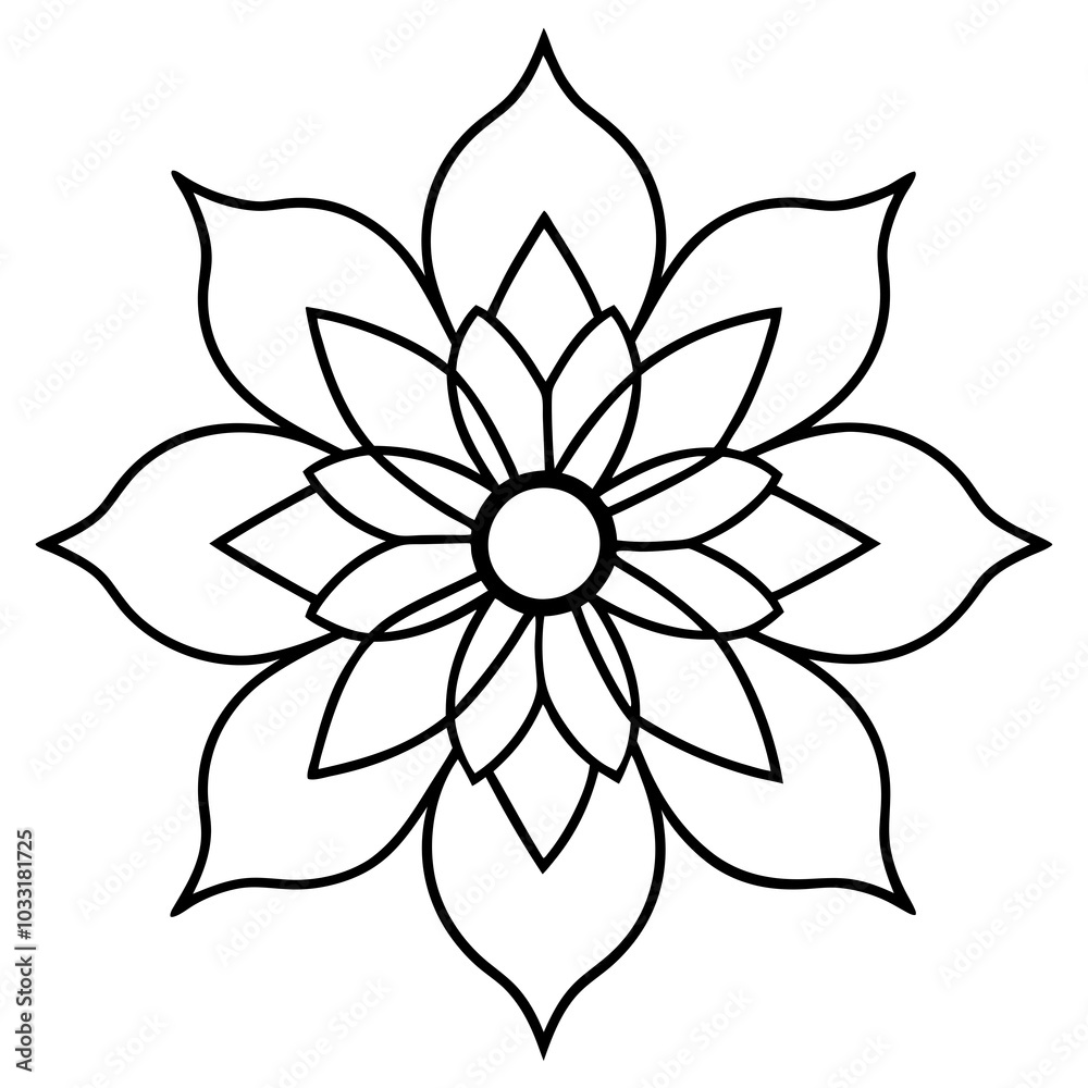 black and white flower mandala black and white flower mandala
