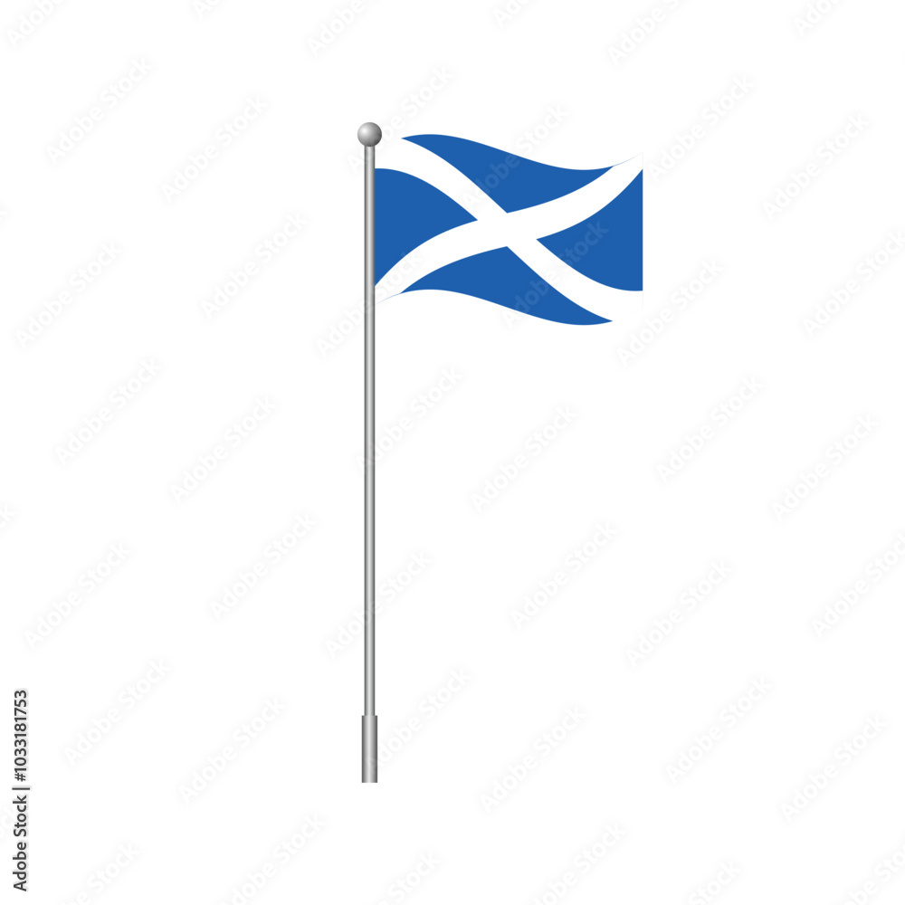 Fototapeta premium Scotland flag element design. Isolated on white background vector illustration