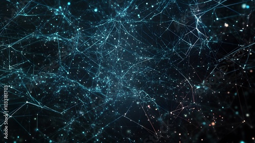 Abstract Network with Interconnected Nodes and Lines