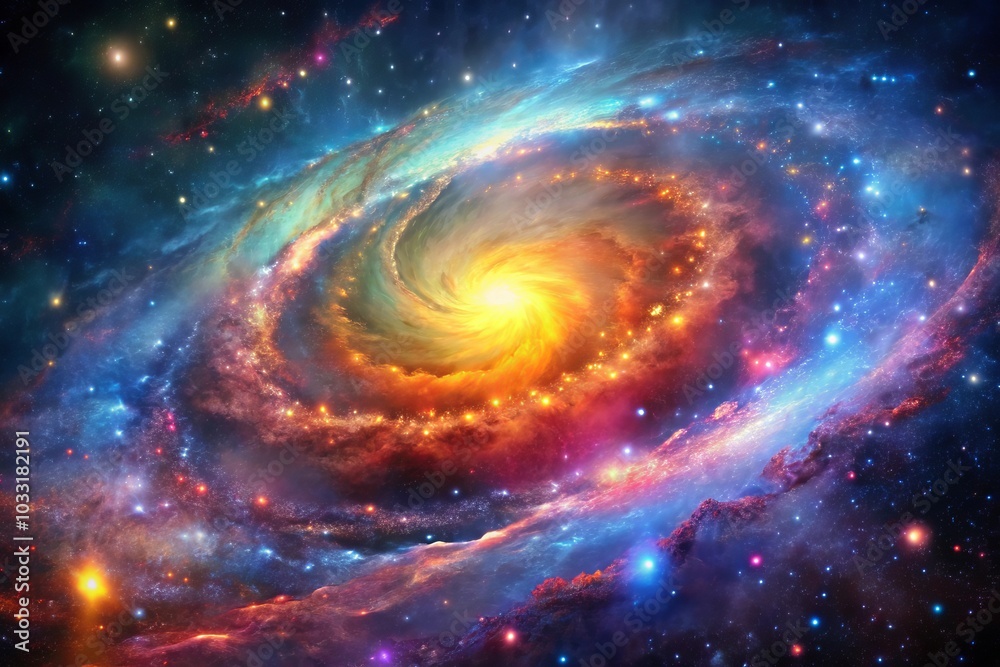 background with space - dreamlike sky view: anime wallpaper with beautiful flares and star falls, Generative AI background with space - dreamlike sky view: anime wallpaper with beautiful flares and star falls, Generative AI