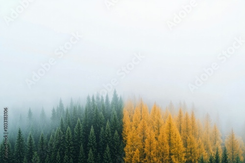 A misty forest clearing, half in shadow, half bathed in golden light, symbolizing the contrast between failure and success