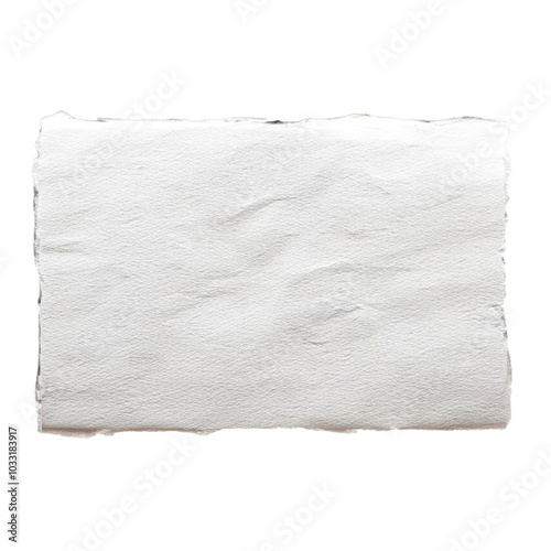 White ripped paper torn edges strips isolated on White background, Clipping path .ripped paper torn edges strips isolated on white background