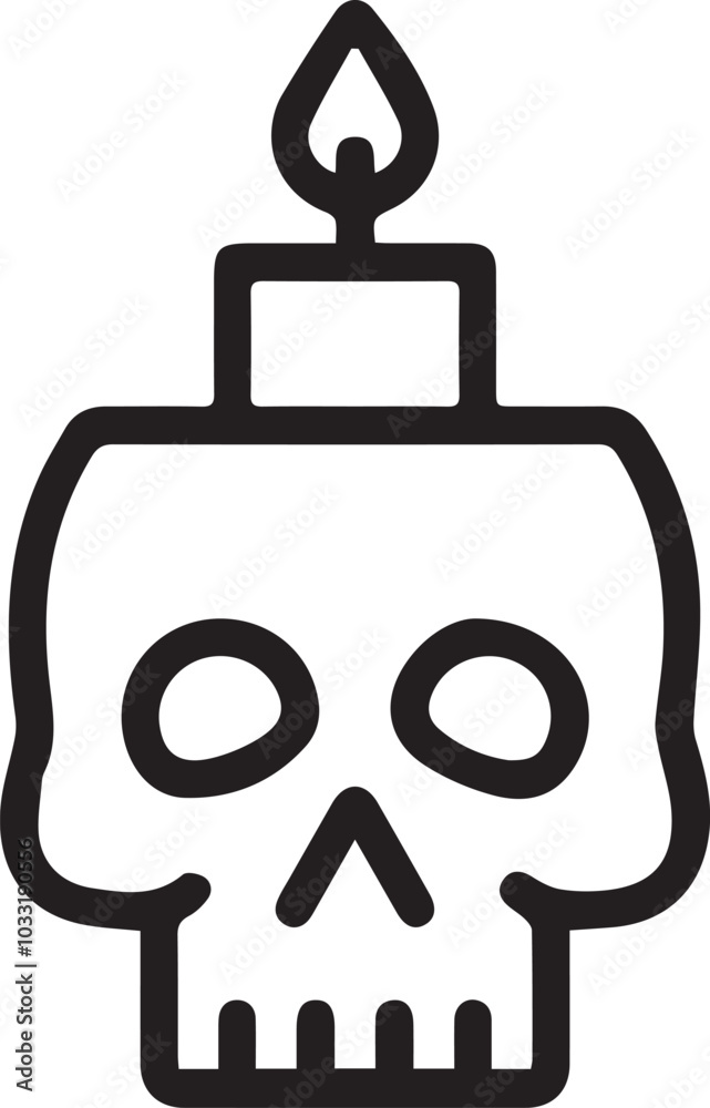 Obraz premium Skull icon symbol vector image illustration 