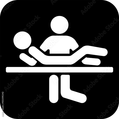 介護用ベッド付きトイレの標識