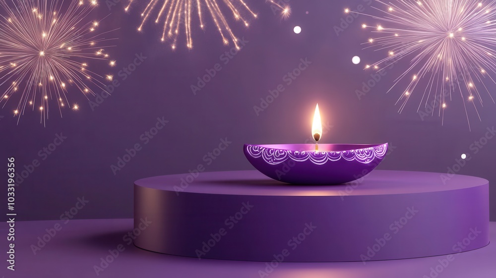 Banner design for diwali festival and podium,Diwali light decoration candle with fireworks,Stage,Product display Showcase design sparkle background,Deepavali,Dipavali,3D podium illustration. Banner design for diwali festival and podium,Diwali light decoration candle with fireworks,Stage,Product display Showcase design sparkle background,Deepavali,Dipavali,3D podium illustration.