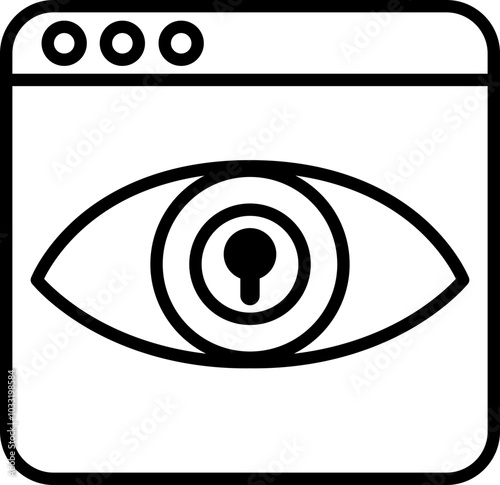 Vector Illustration of Surfeilance Icon