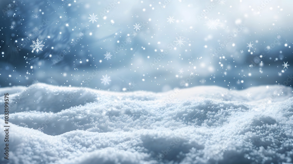 Snow. Realistic snow overlay background. Snowfall, snowflakes in different shapes and forms