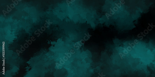 Black and teal pastel smoke abstract beautiful Background. Watercolor 5ea green grunge abstract painting stylist charming modern texture. Seamless Blue deep sea grunge texture vintage background.	
