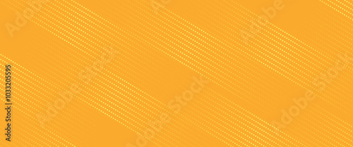 Yellow halftone pattern. Retro comic gradient background. Bright orange pixel dotted texture overlay. Cartoon pop art faded gradient pattern. Vector background