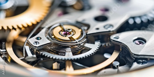 Wallpaper Mural Close-up of intricate clockwork gears. AI. Torontodigital.ca