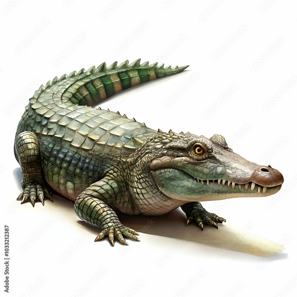 crocodile isolated on a clean white background crocodile isolated on a clean white background