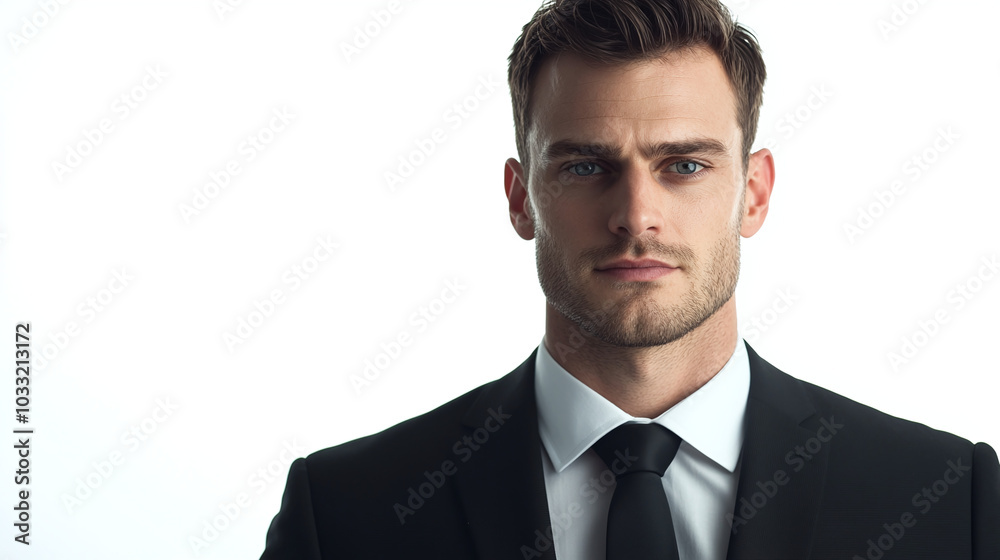 Portrait of a Confident Man in a Suit Portrait of a Confident Man in a Suit
