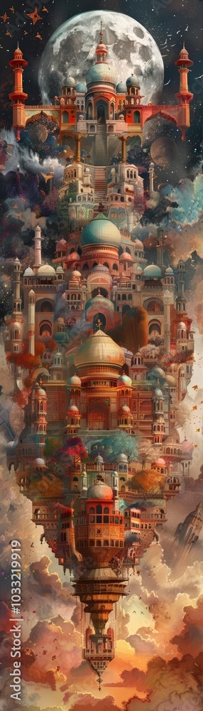 Obraz premium Infuse the spirit of cultural festivals into a surreal