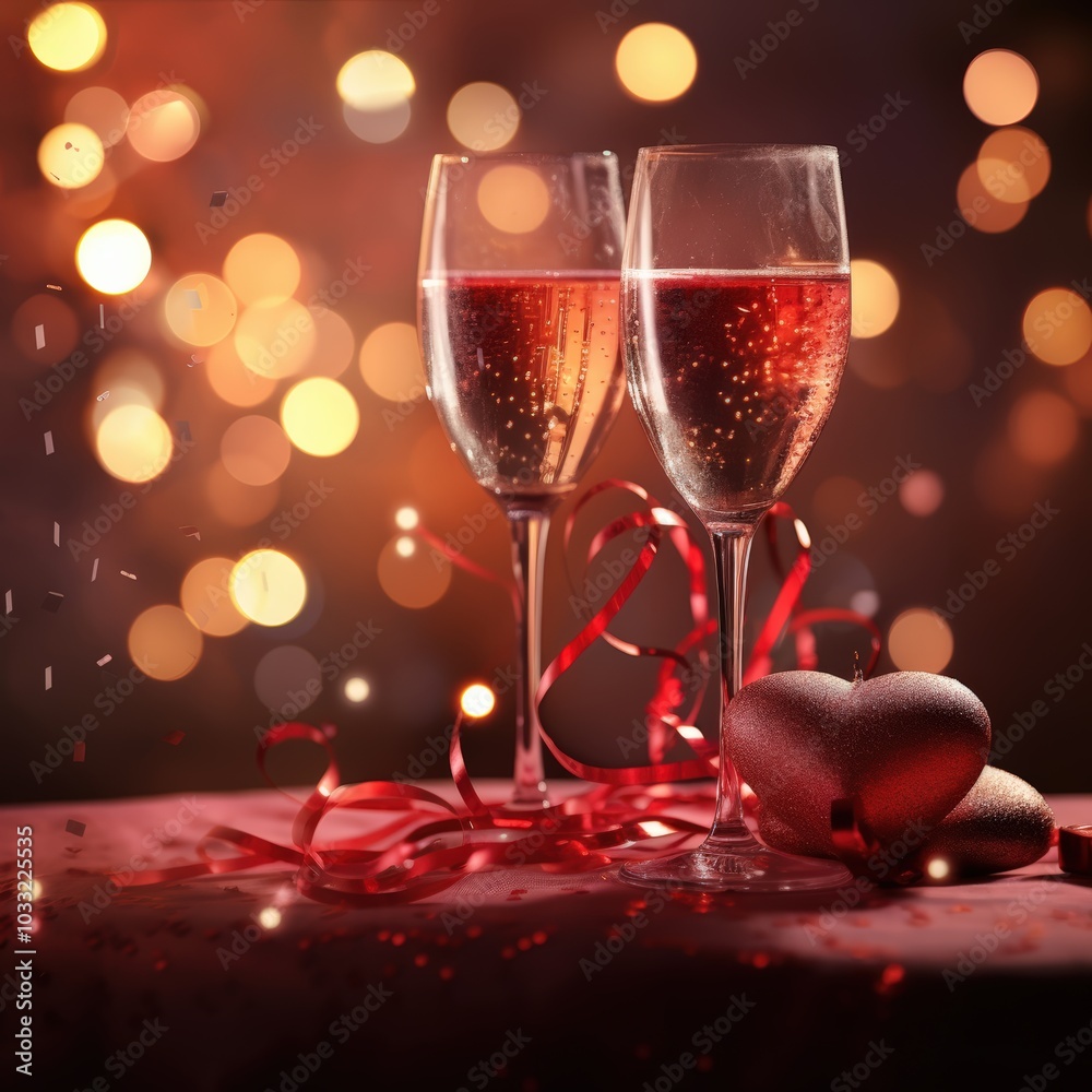 Two glasses of wine & a heart Two glasses of wine & a heart