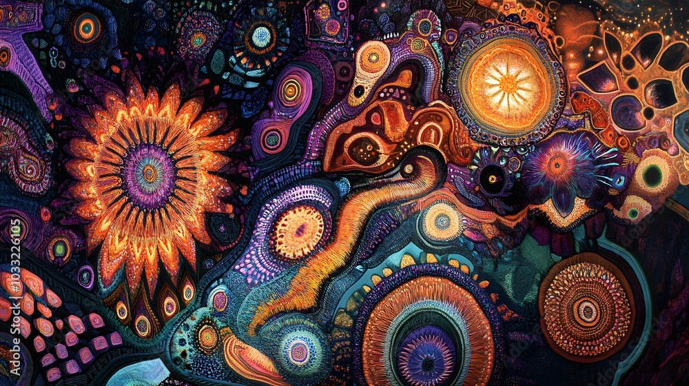 Bohemian tapestries with intricate patterns and geometric shapes. groovy graphic Bohemian tapestries with intricate patterns and geometric shapes. groovy graphic