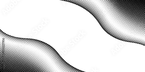 Dot grid pattern vector illustration. Simple black white point background with small and large polka dots simple