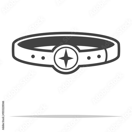 Superhero belt outline icon transparent vector isolated