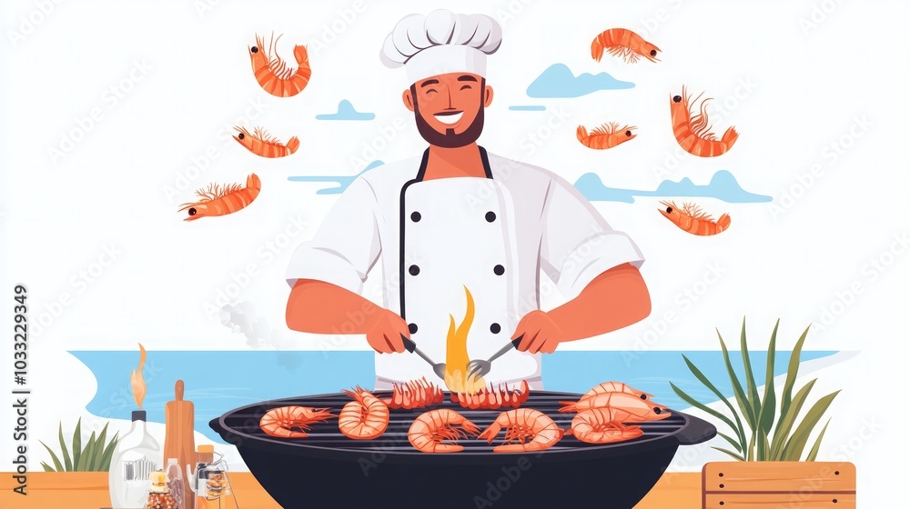 Grilled Shrimp on the Beach: A Summer Feast Grilled Shrimp on the Beach: A Summer Feast