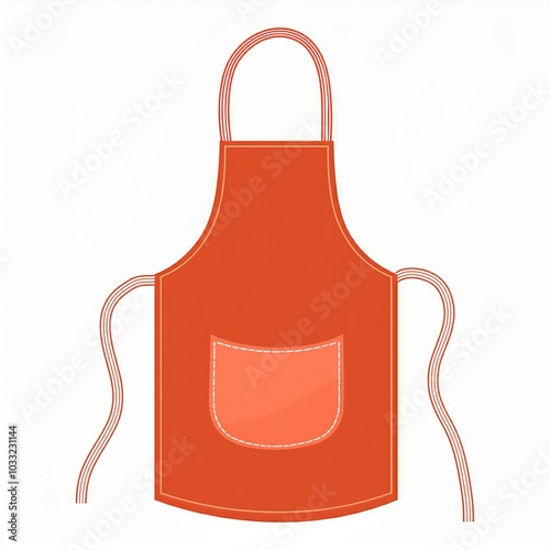 apron illustration isolated on white