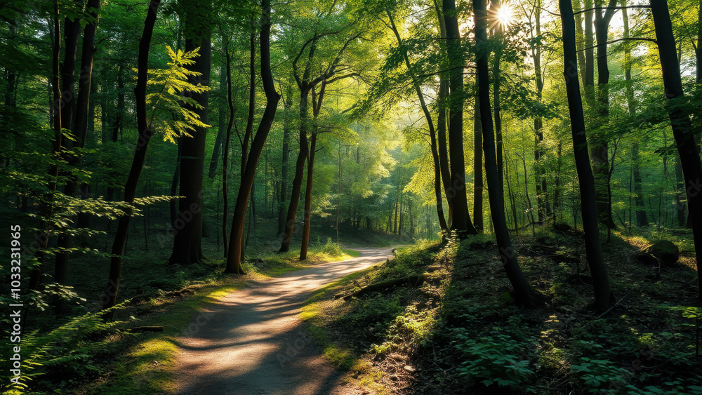 Obraz premium morning in the woods