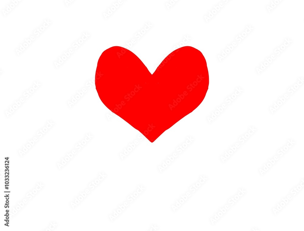 Bright red heart on a white background. The theme of love and the symbolic heart. Bright red heart on a white background. The theme of love and the symbolic heart.