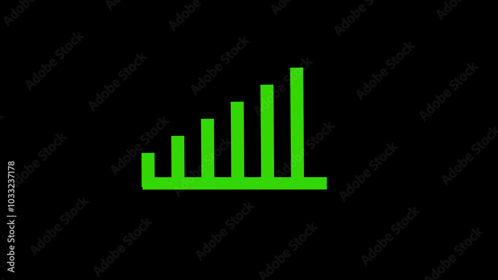 bar chart with arrow