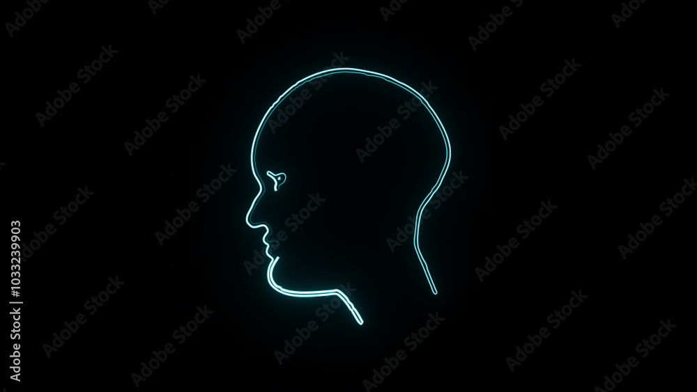 silhouette of a person in a profile silhouette of a person in a profile