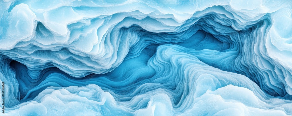 Frozen River Ice Patterns Abstract Winter Beauty, Symmetrical Blue Ice Formations Reflecting the Cold Sky Frozen River Ice Patterns Abstract Winter Beauty, Symmetrical Blue Ice Formations Reflecting the Cold Sky