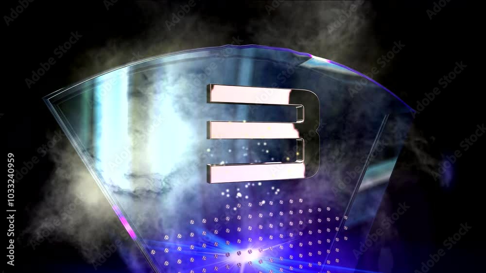 Countdown 3-1. Laser, Light and fiery lighting of Stage.
Background for name, text, slogan, message, logo
