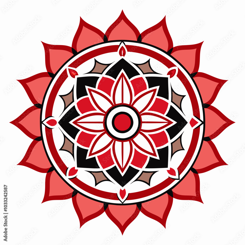 Mandala art design line art vector Mandala art design line art vector